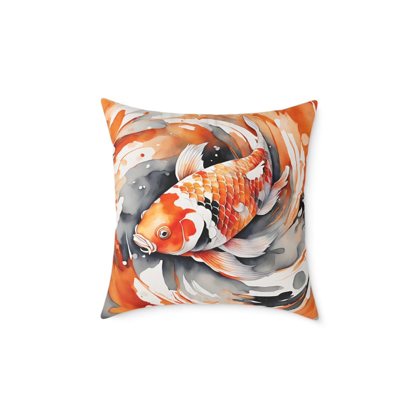 Koi Carp 02 Poly Pillow - Natures Beauty Design