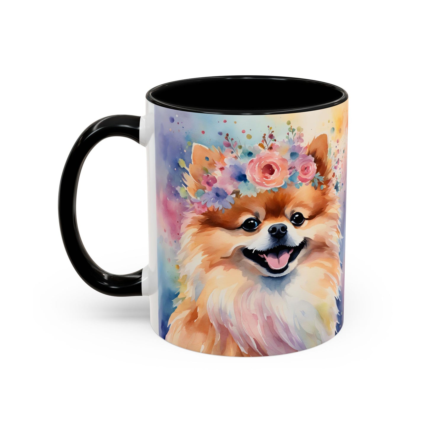 Pomeranian 04 Accent Coffee Mug - Dog Lover Gift
