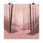 Lonely Forest Pink 6 Matte Square Posters