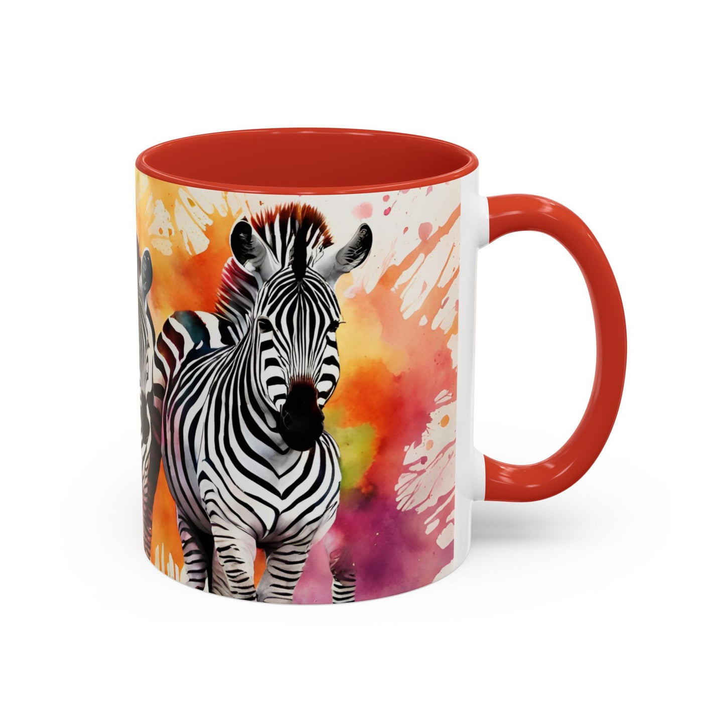 Multicoloured Zebra 1 Accent Mug 11oz
