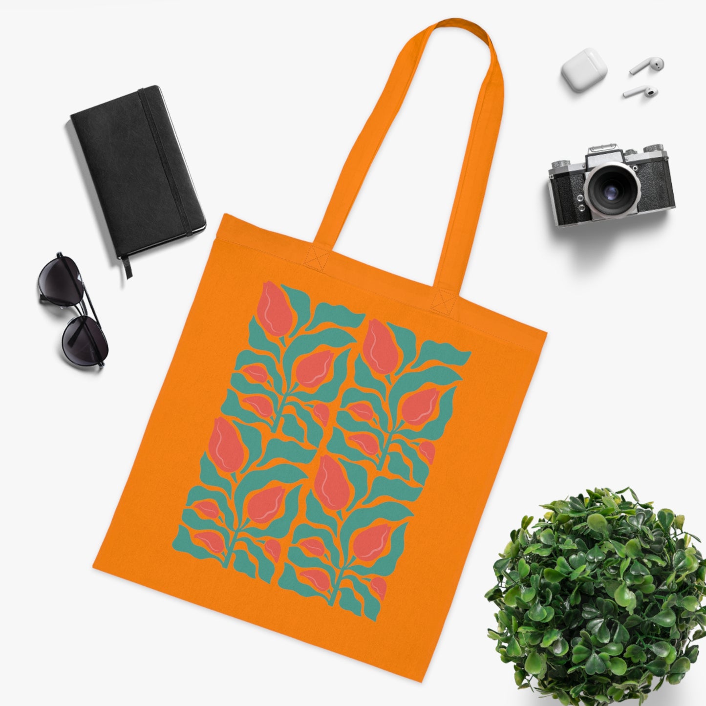 Abstract flowers 11 Cotton Tote