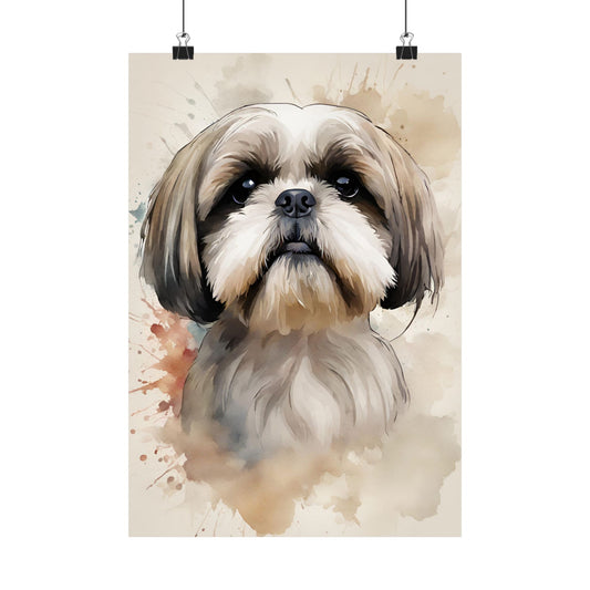 Dogs Shih Tzu 03 Matte Vertical Poster