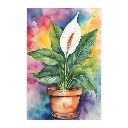 Multicolored Pot Plant 16 Indoor and Outdoor Silk Poster