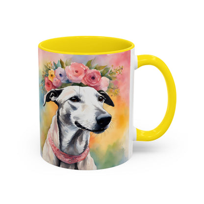 Greyhound 02 Accent Coffee Mug - Dog Lover Gift