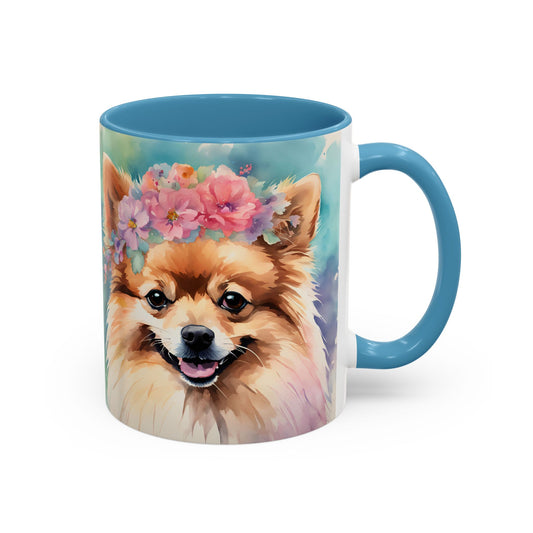 Pomeranian 03 Accent Coffee Mug - Dog Lover Gift