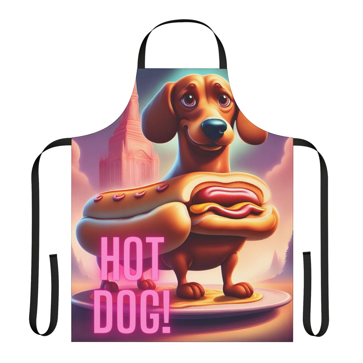 Hot Dog 2 Apron, 5 Color Straps (AOP)