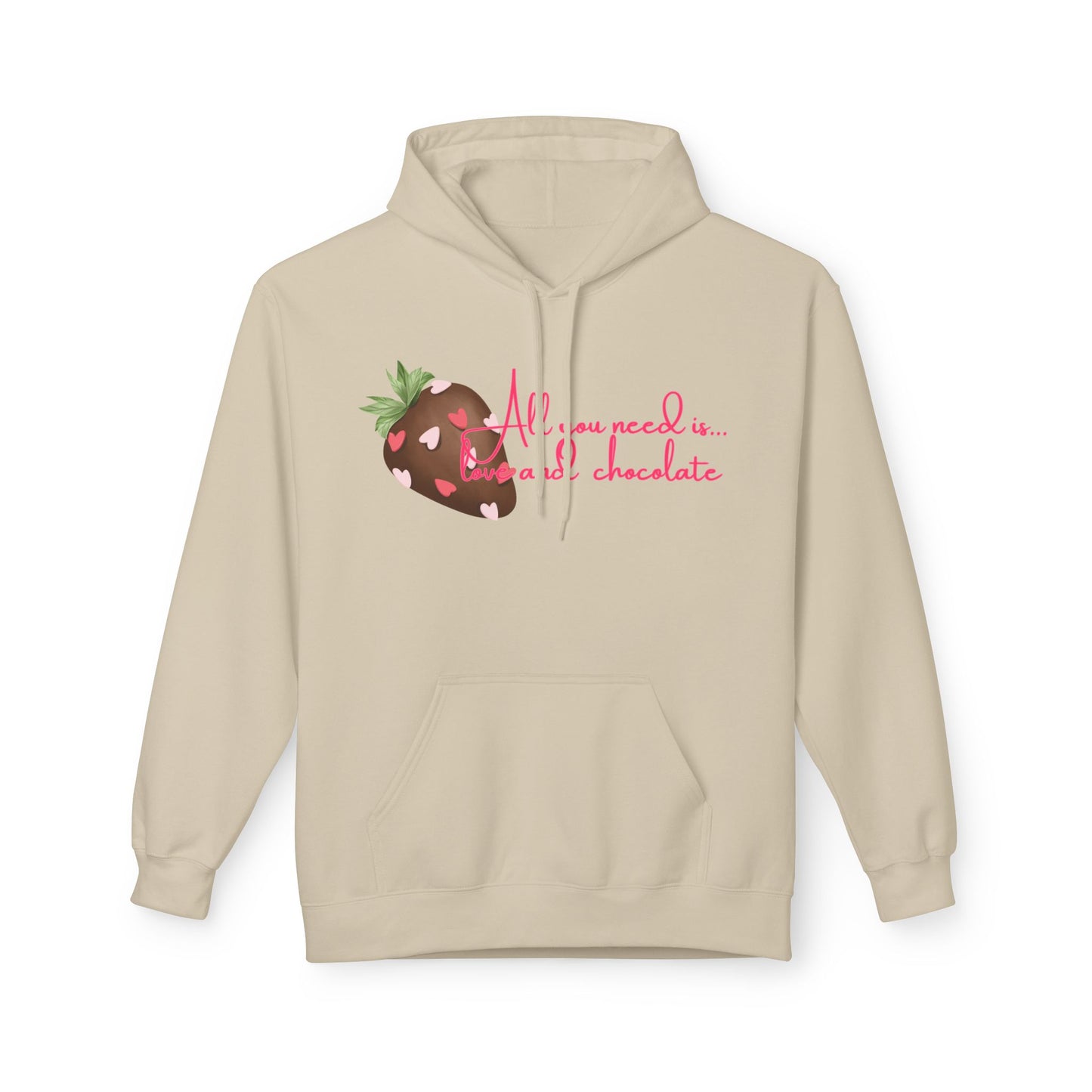 All You Need Is Love And Chocolate Unisex Valentines Hoodie