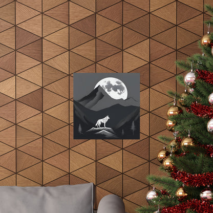 Lone Collection Wolf 10 Matte Square Posters