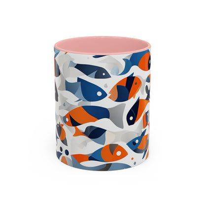 Orange Fish 04 Accent Coffee Mug (11oz)