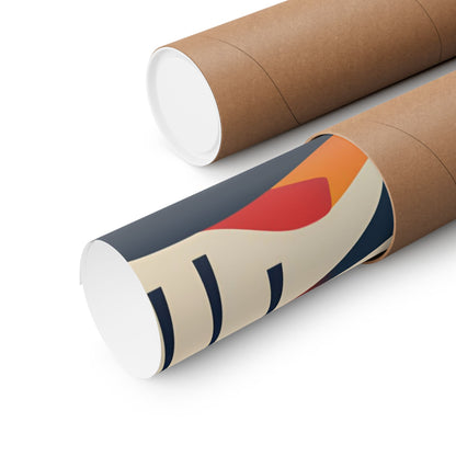 Retro Alpine 1 Matte Horizontal Posters