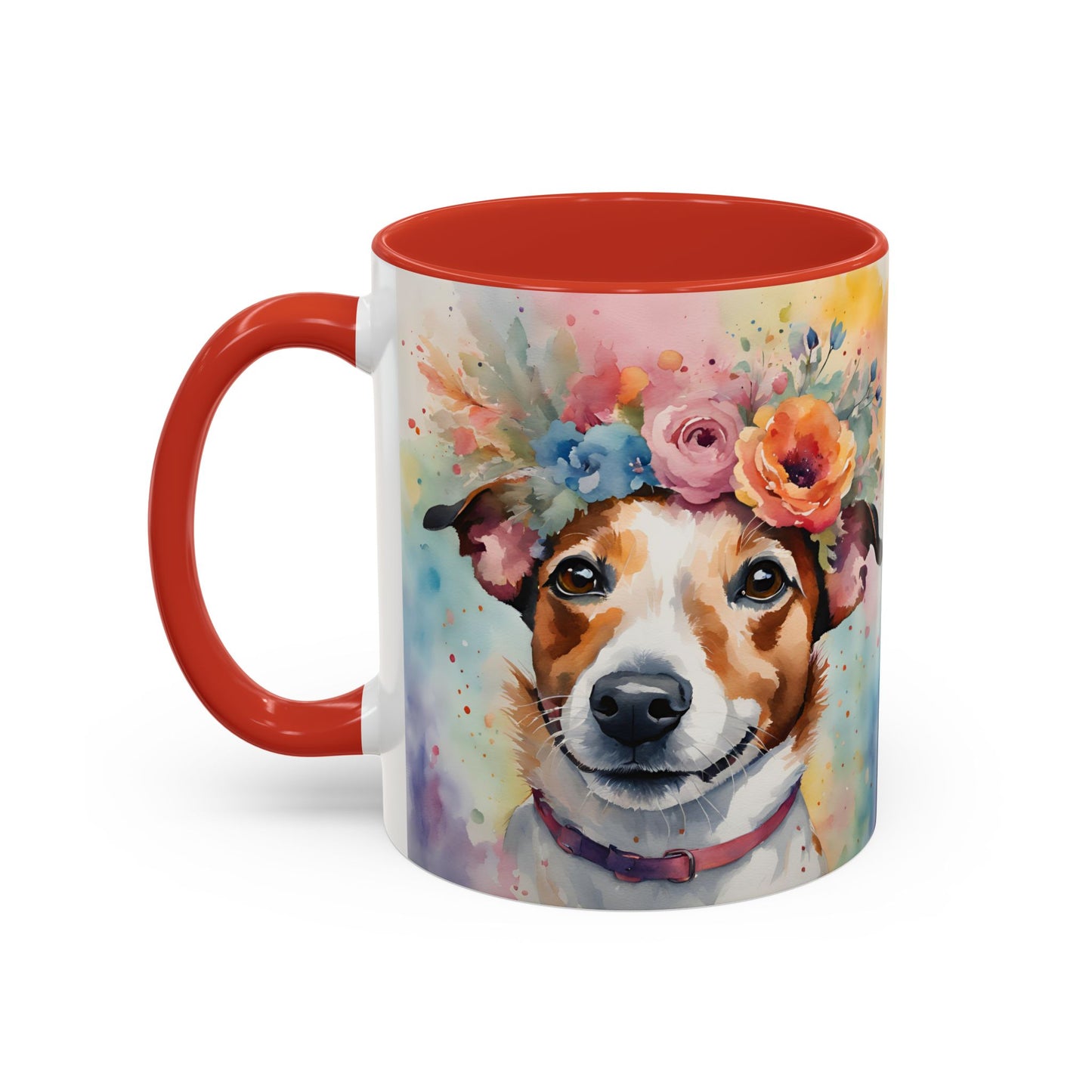 Jack Russell 04 Accent Coffee Mug - Dog Lover Gift