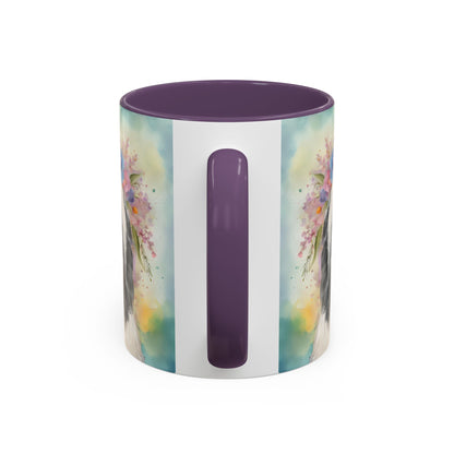 Bearded Collie 02 Accent Coffee Mug - Dog Lover Gift