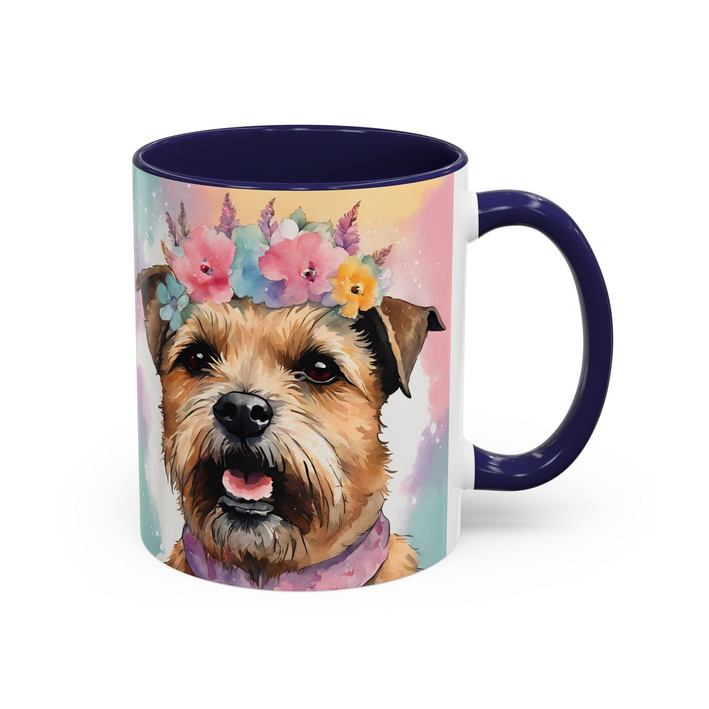 Border Terrier 02 Accent Coffee Mug - Dog Lover Gift