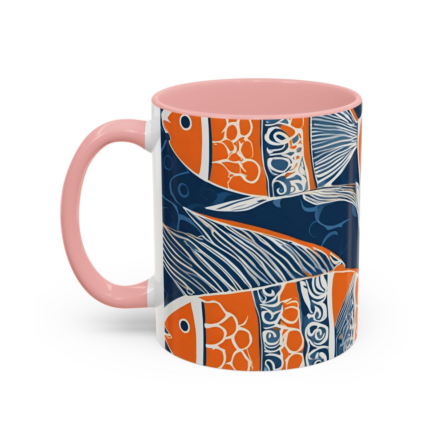 Orange Fish 03 Accent Coffee Mug (11oz)