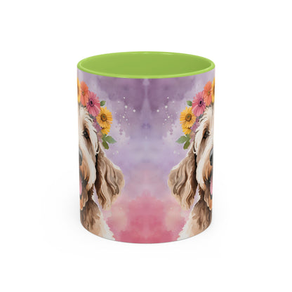 Labradoodle 02 Accent Coffee Mug - Dog Lover Gift