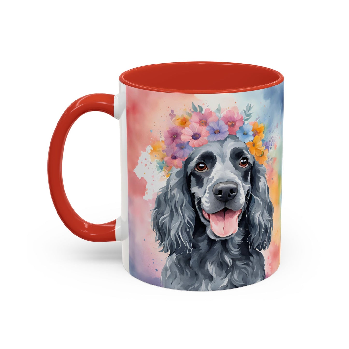 Blue Roan Cocker Spaniel 01 Accent Coffee Mug - Dog Lover Gift