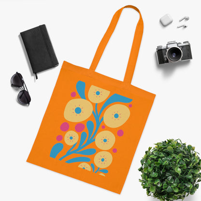 Abstract flowers 05 Cotton Tote