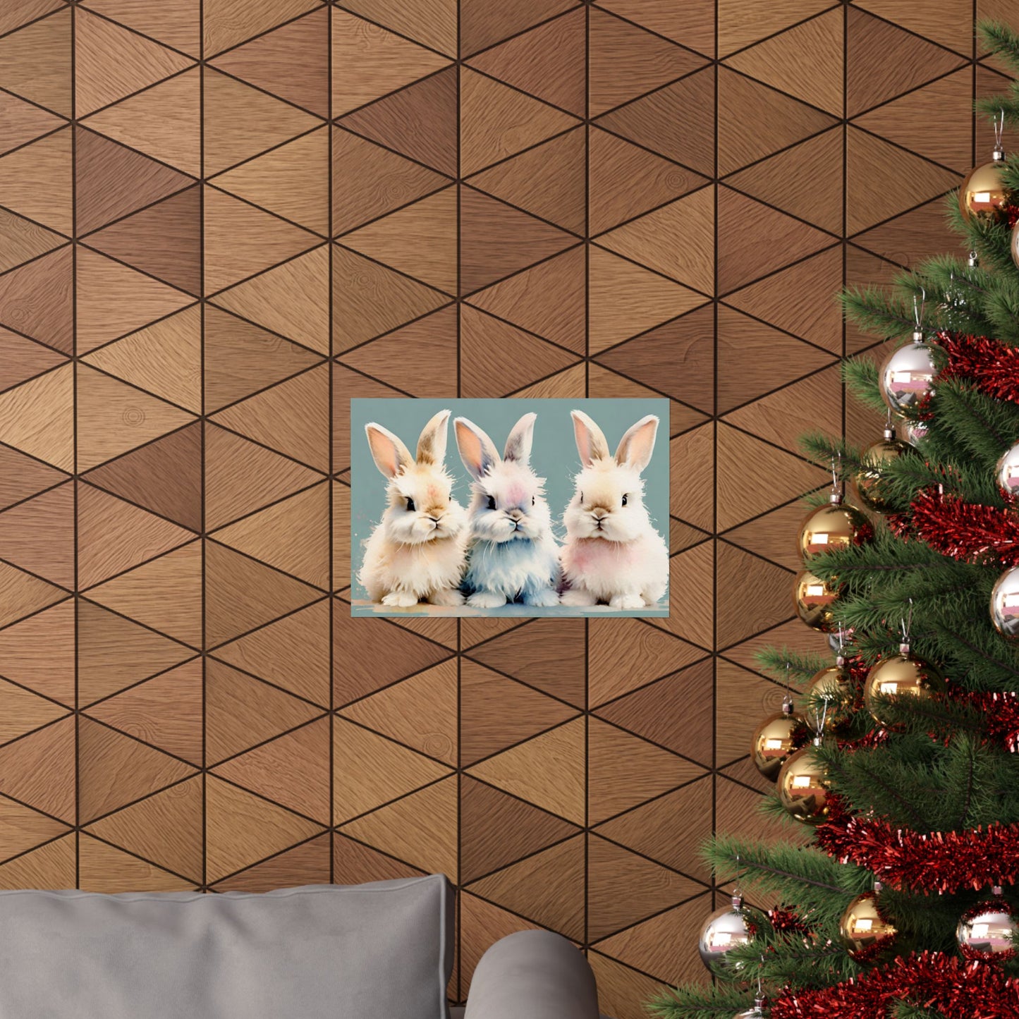 Nursery Bunnies 3 Matte Horizontal Posters