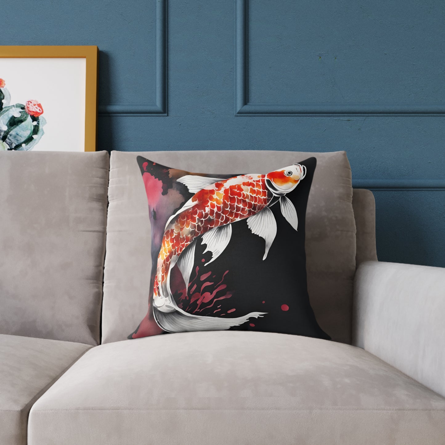 Koi Carp 01 Poly Pillow - Natures Beauty Design