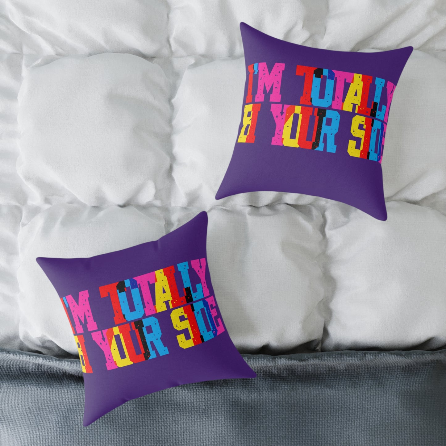 Totally Bi Your Side Poly Pillow