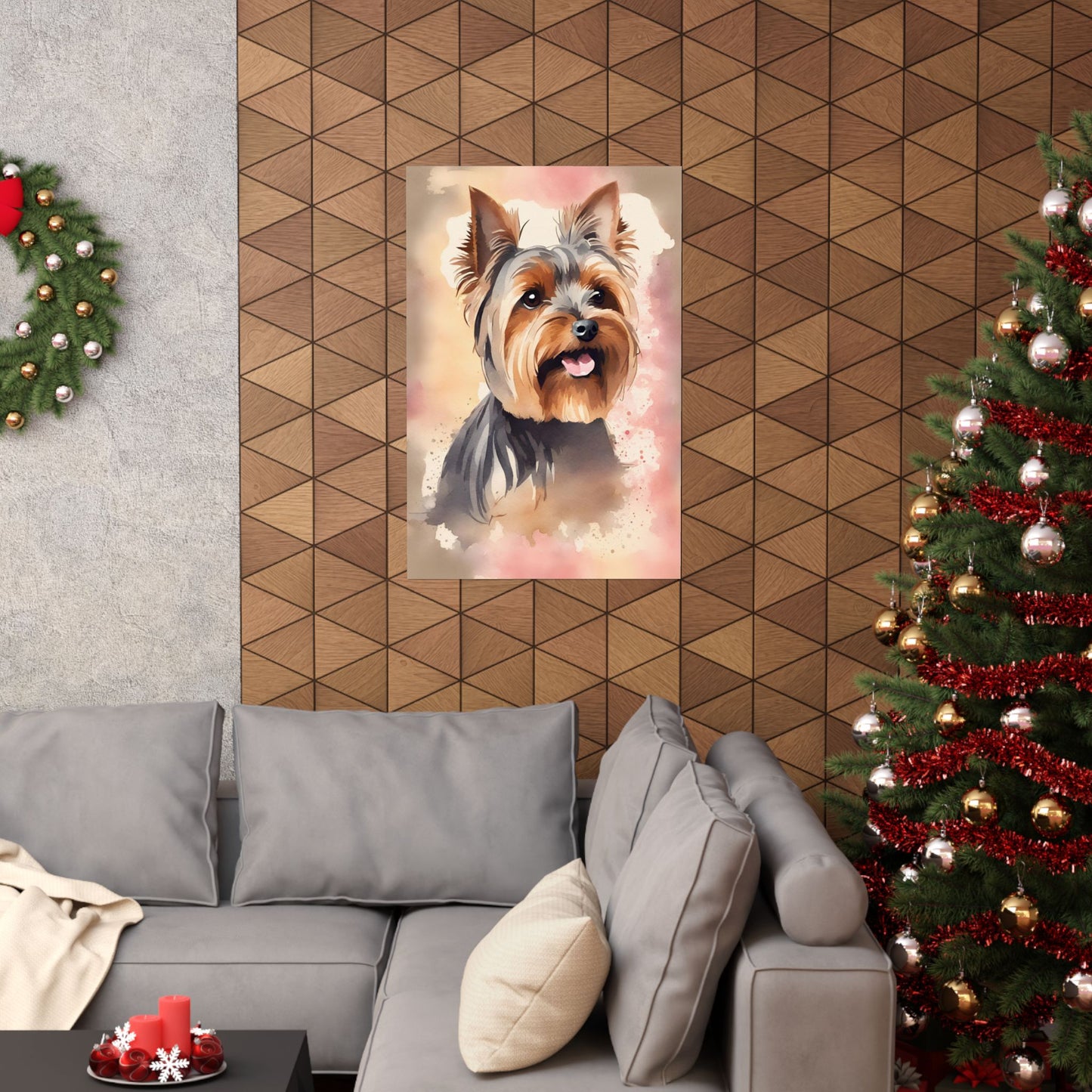 Dogs Yorkshire Terrier 04 Matte Vertical Poster