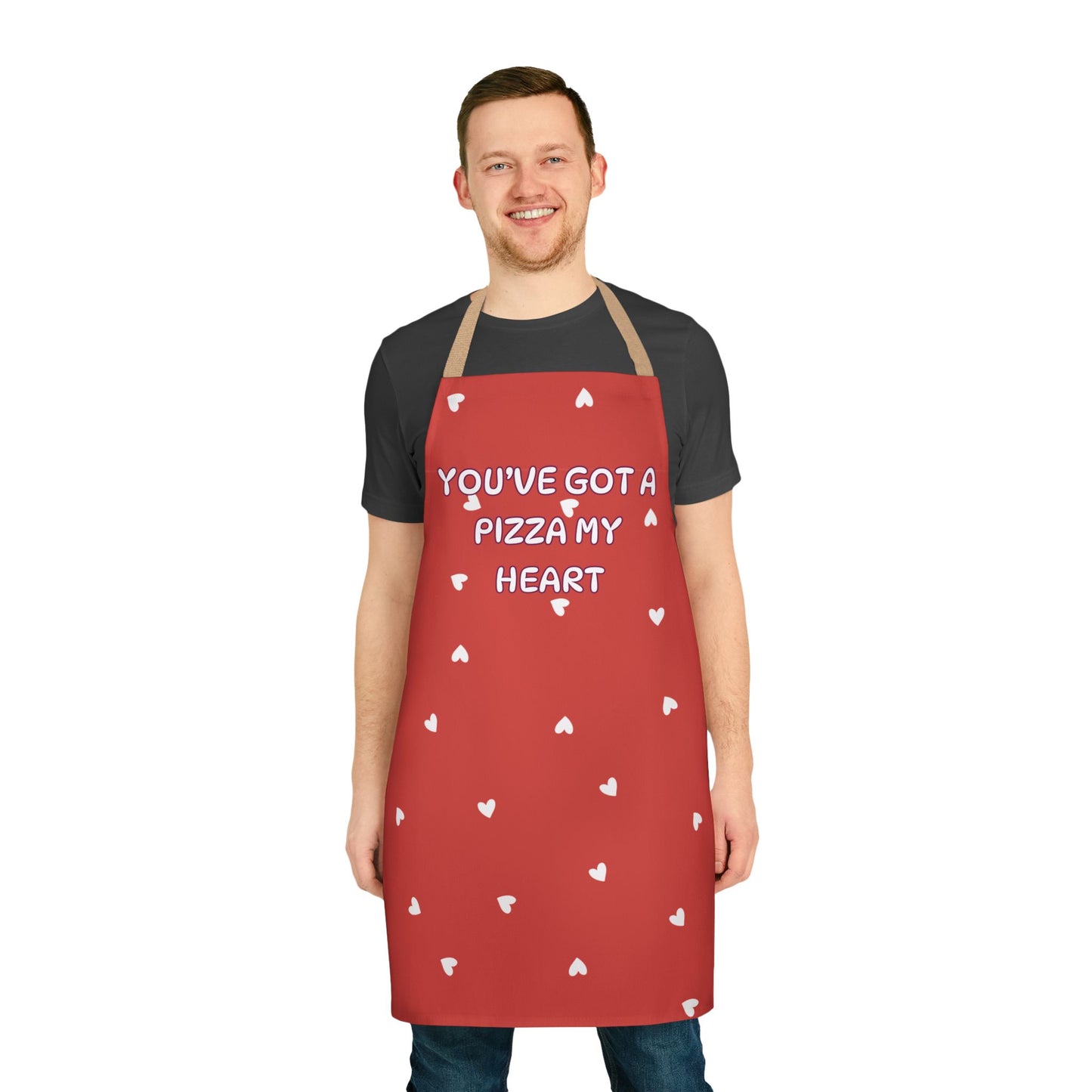 You’ve Got A Pizza Of My Heart Valentines Apron, 5-Color Straps
