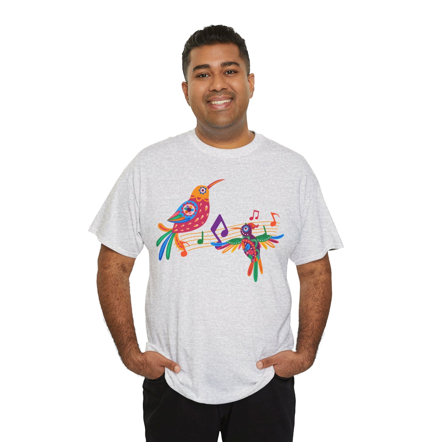 Jazzy birds 06 Unisex Heavy Cotton Tee