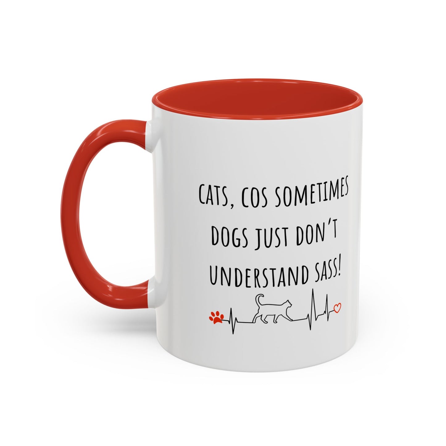 Cats V Dogs 02 Accent Coffee Mug (11oz)