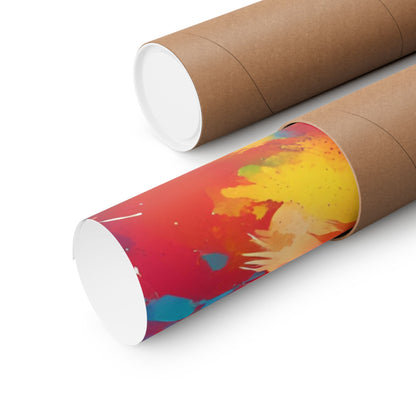 Multicolored Hare 1 Matte Vertical Poster