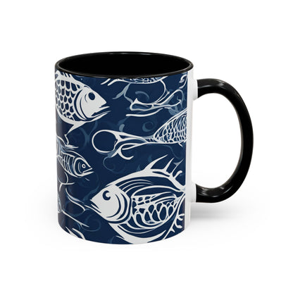 Fish 03 Accent Coffee Mug (11oz)