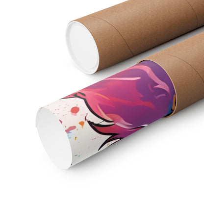 Multicolored Cockerpoo 2 Matte Vertical Poster