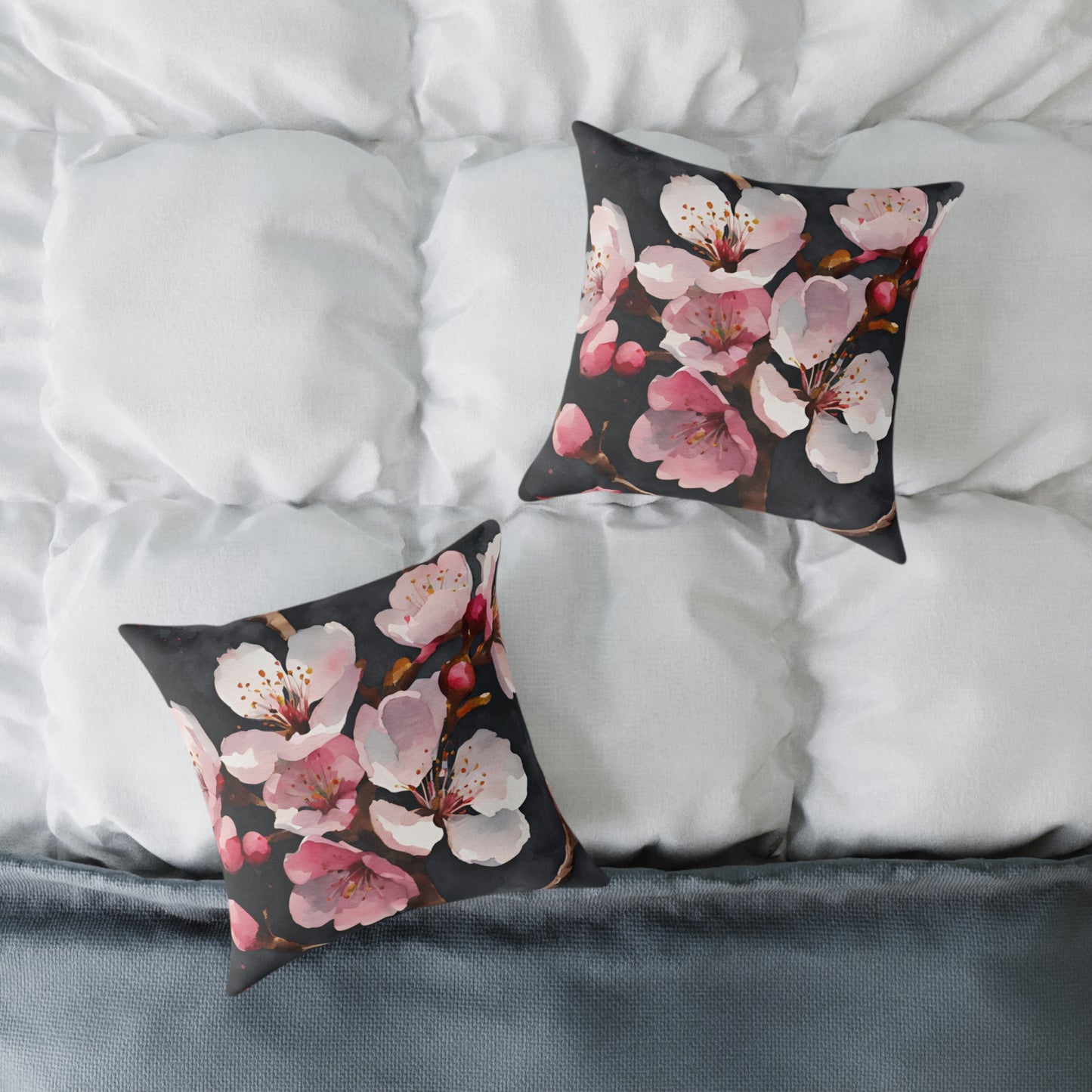 Cherry Blossom 02 Poly Pillow - Natures Beauty Design