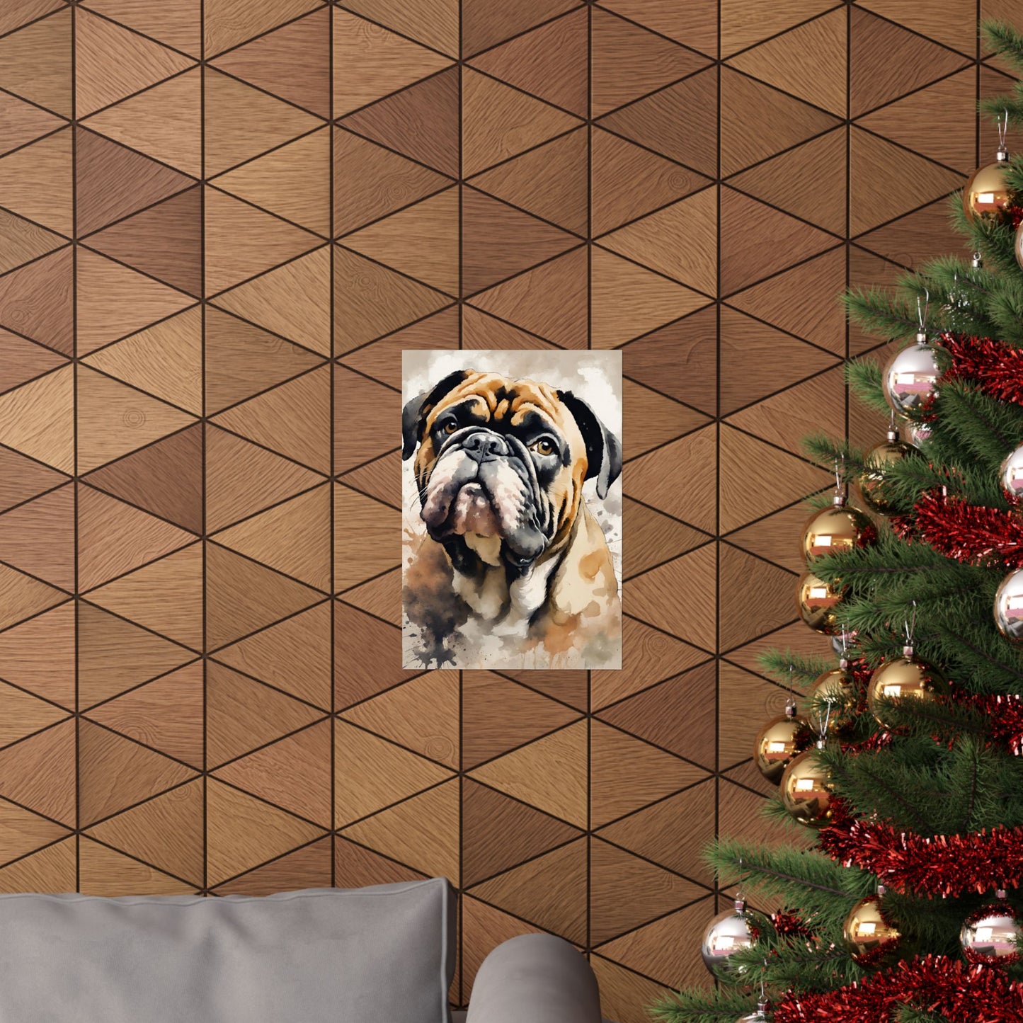Dogs Bulldog 02 Matte Vertical Poster