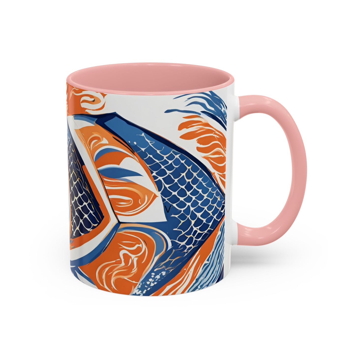 Orange Fish 07 Accent Coffee Mug (11oz)
