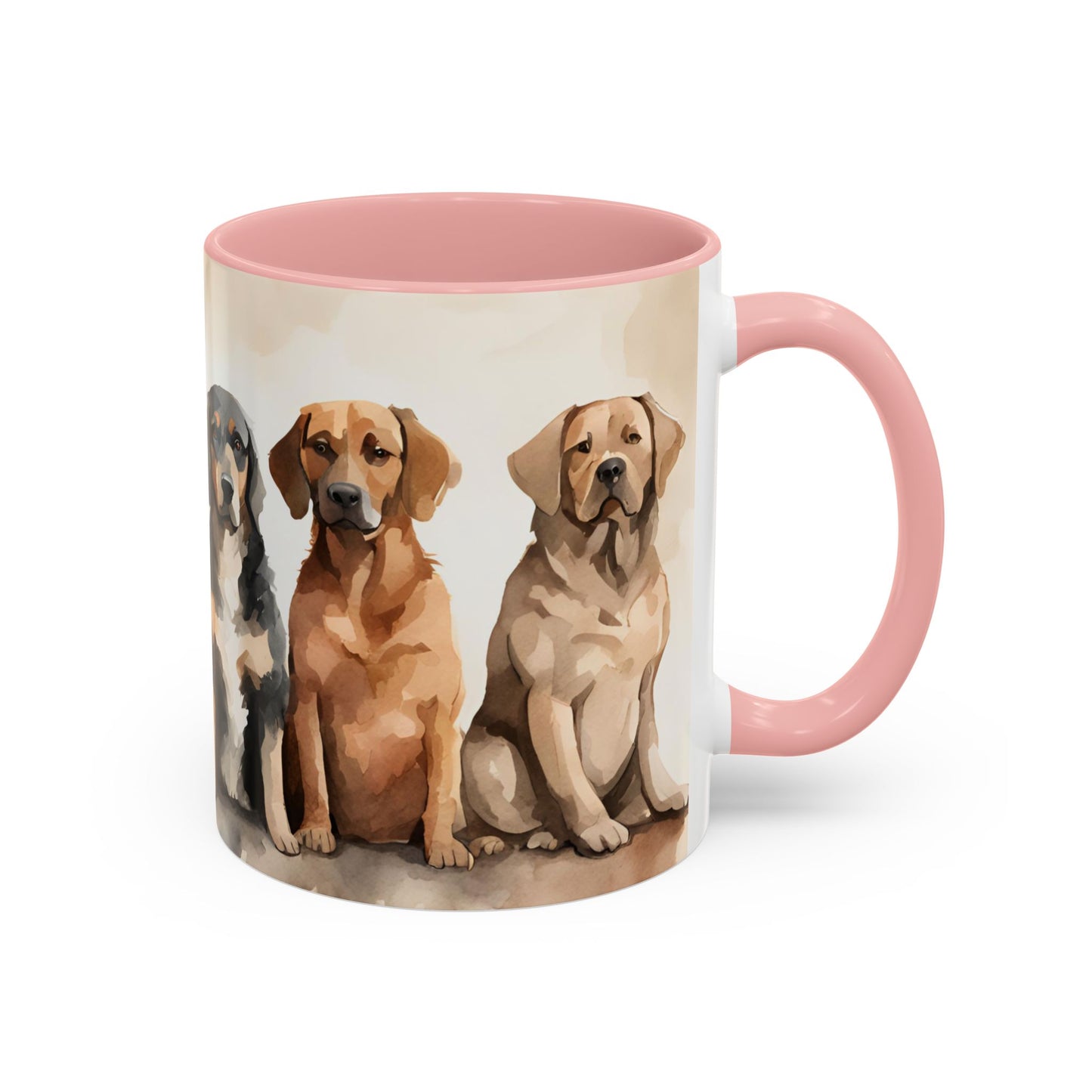 Doggies in a Row 2 Accent Mug 11oz
