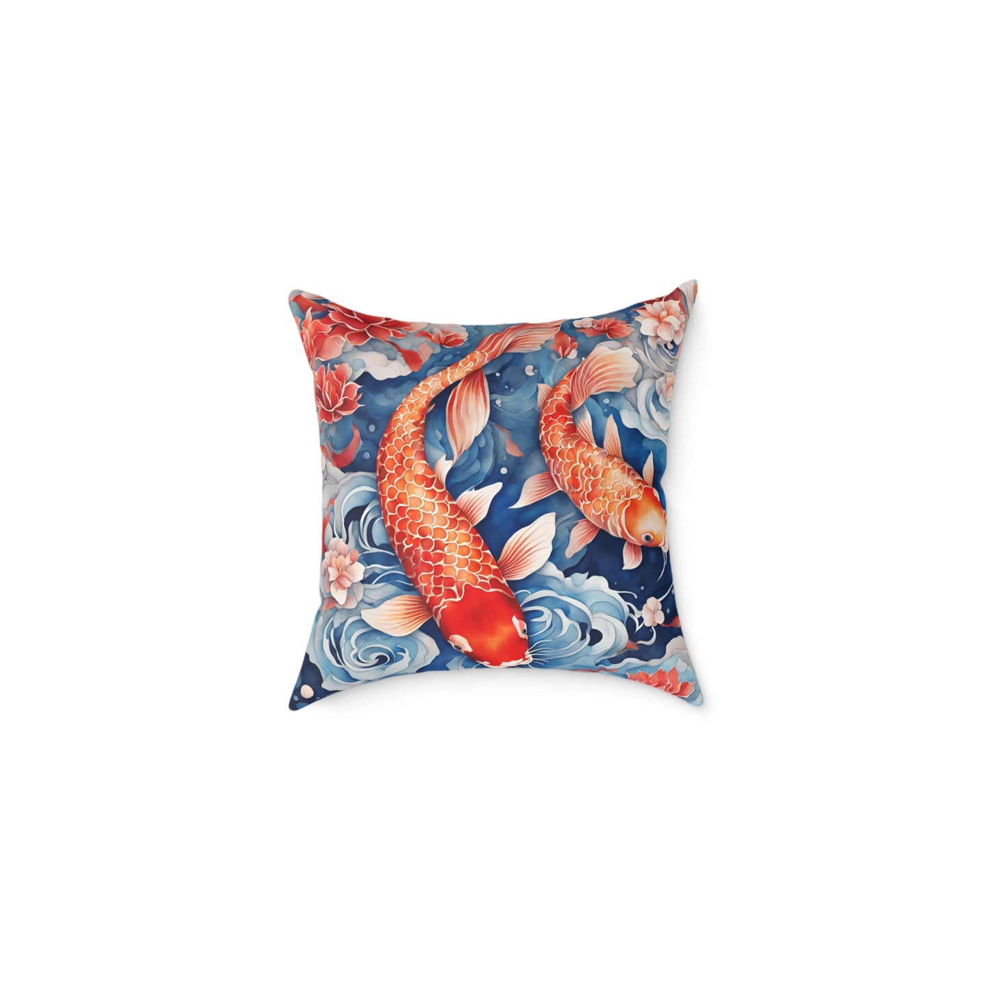 Koi Carp 05 Poly Pillow - Natures Beauty Design