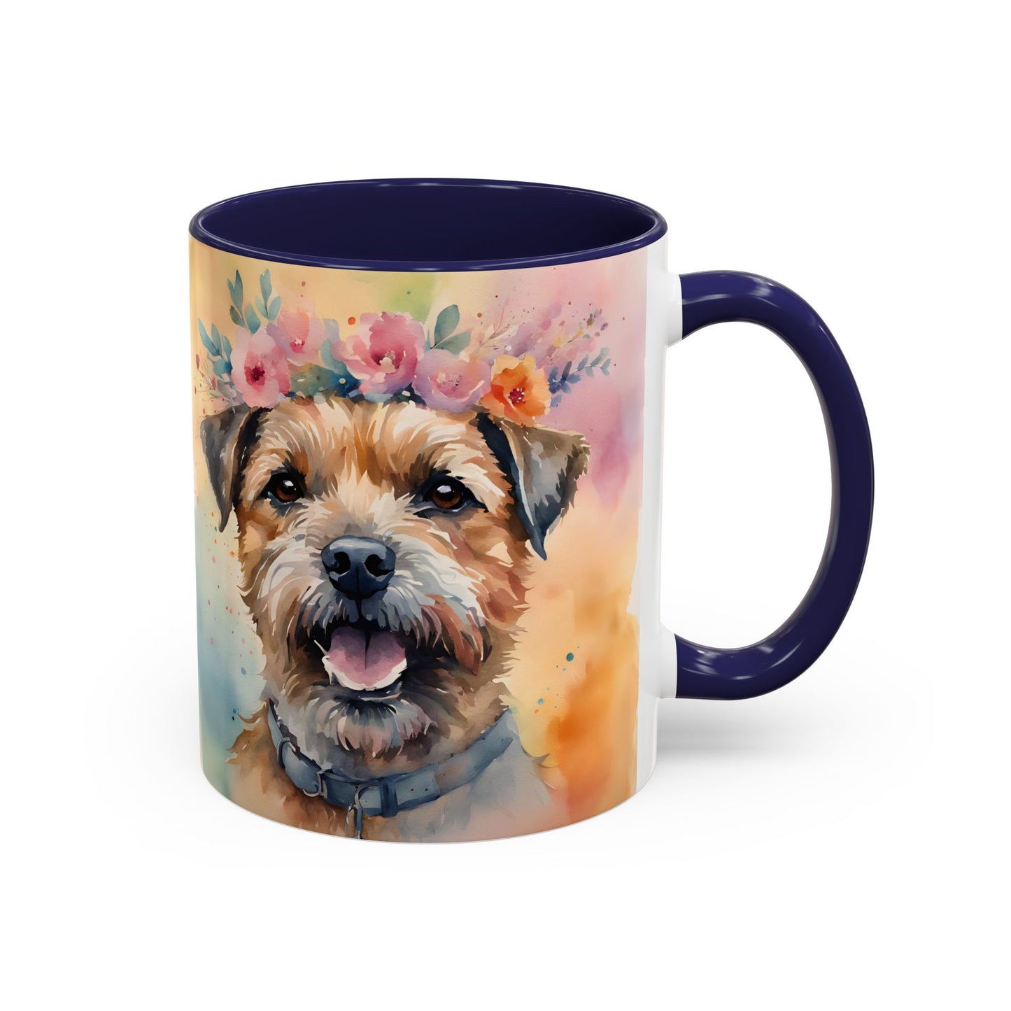 Border Terrier 01 Accent Coffee Mug - Dog Lover Gift