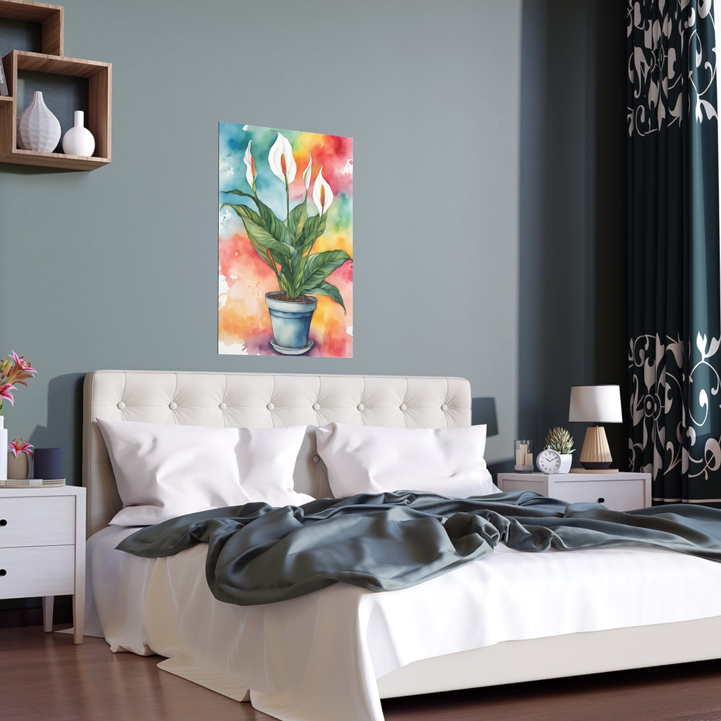 Multicoloured Pot Plant 20 Indoor and Outdoor Silk Posters