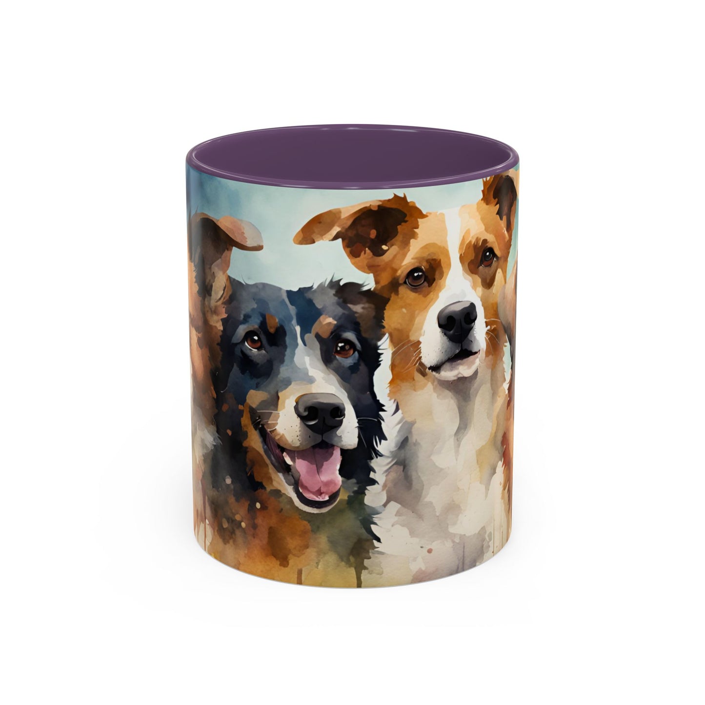 Multicoloured Doggies 5 Accent Mug 11oz
