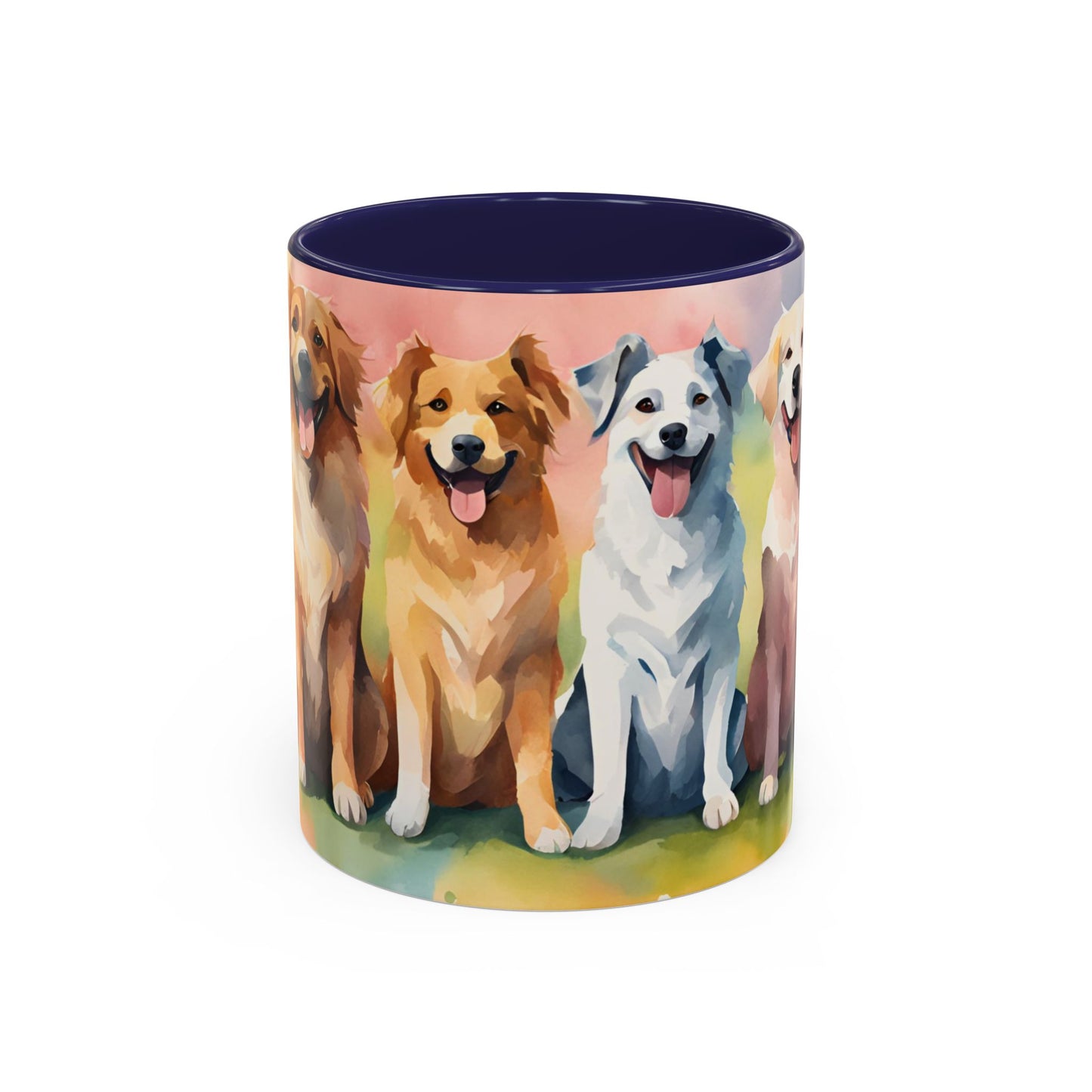 Multicoloured Doggies 8 Accent Mug 11oz