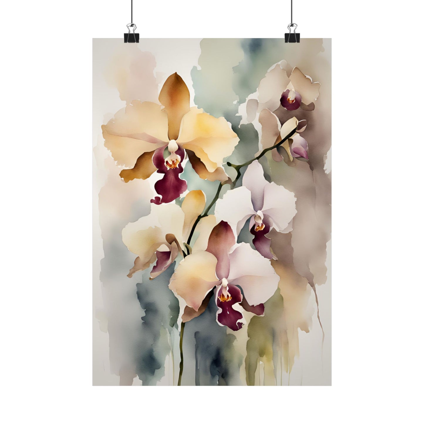 Orchids 04 Matte Vertical Poster