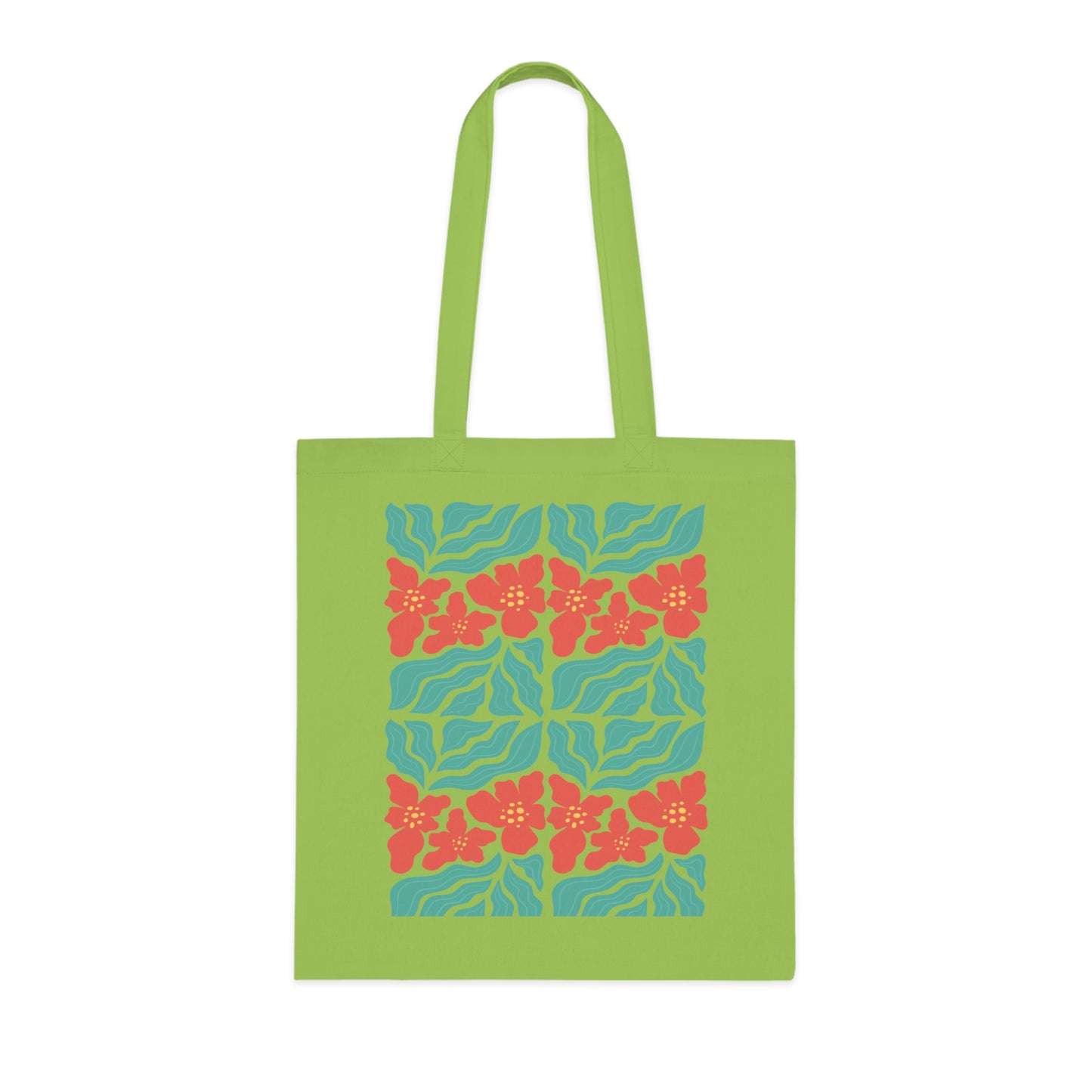 Abstract flowers 08 Cotton Tote