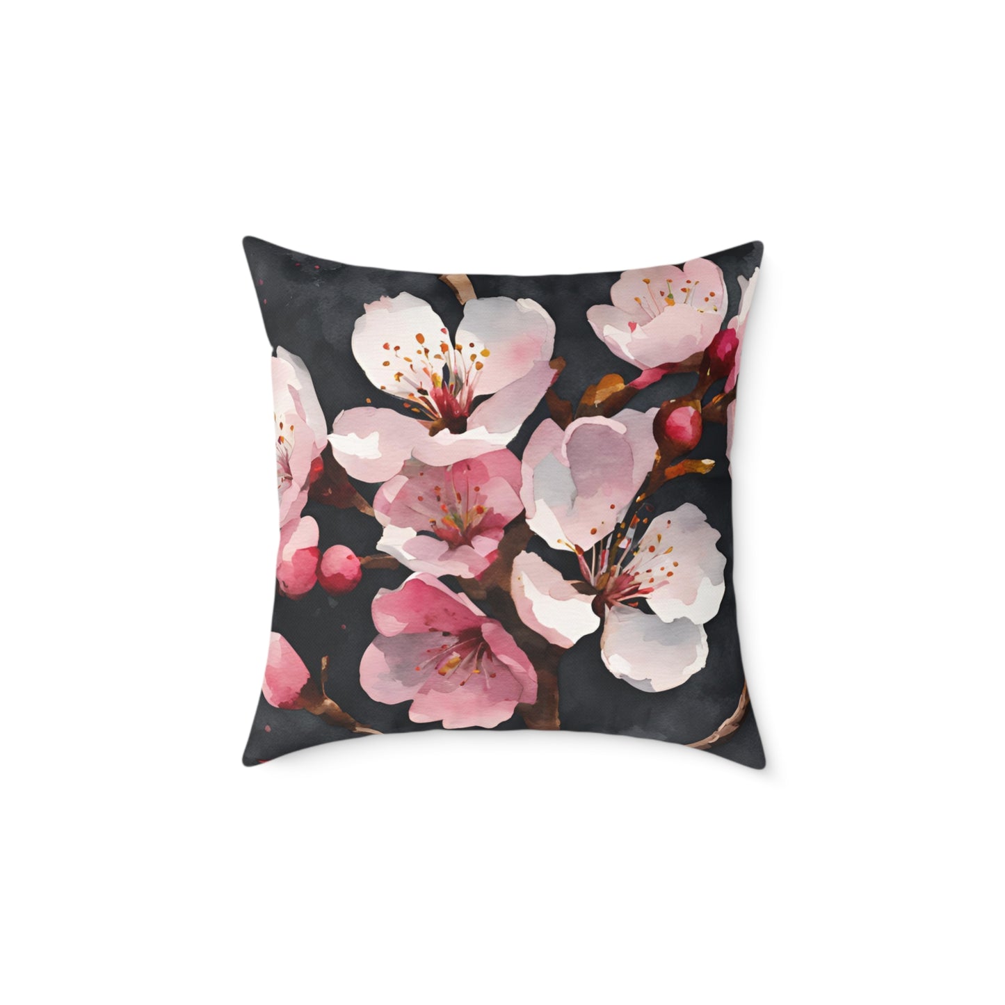 Cherry Blossom 02 Poly Pillow - Natures Beauty Design