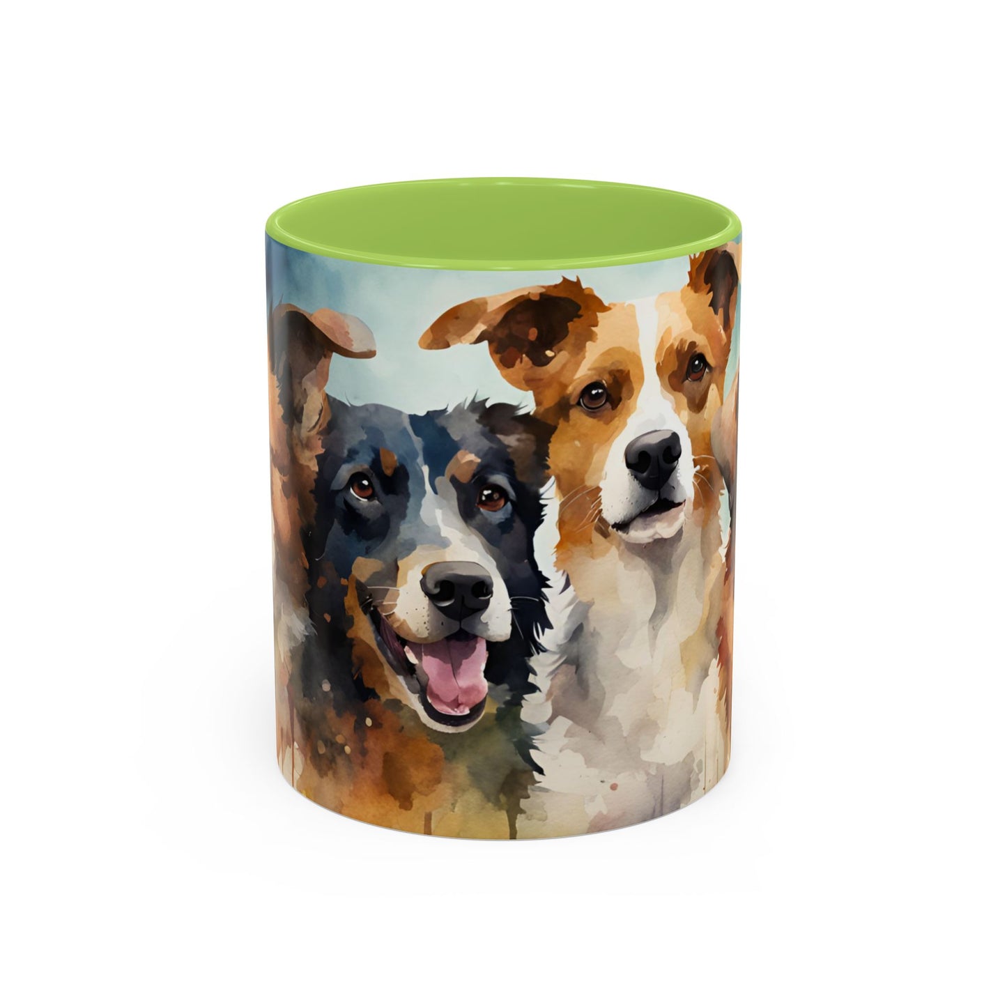 Multicoloured Doggies 5 Accent Mug 11oz