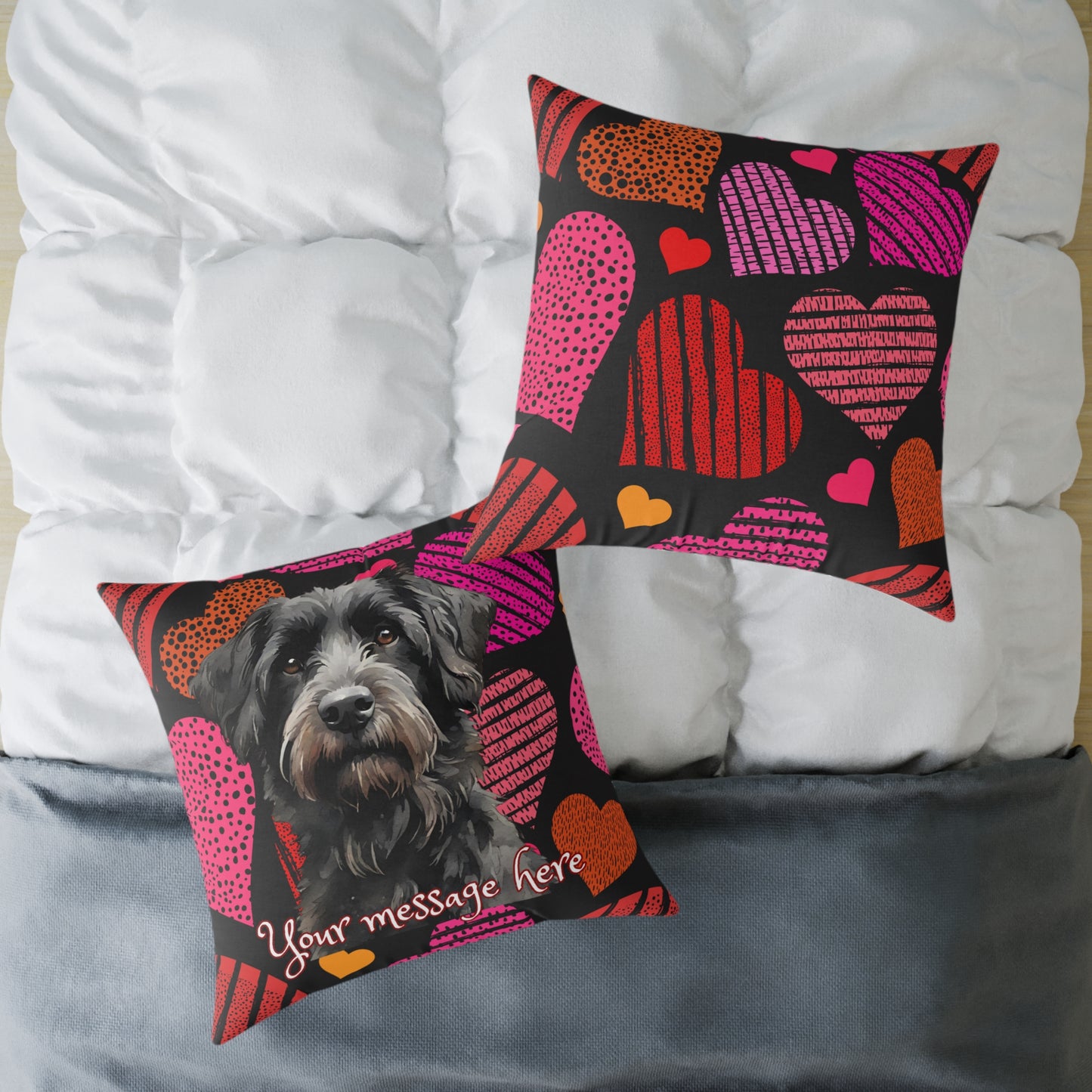 Personalized Valentine Eddy 2 Poly Cushion/Pillow 5 sizes