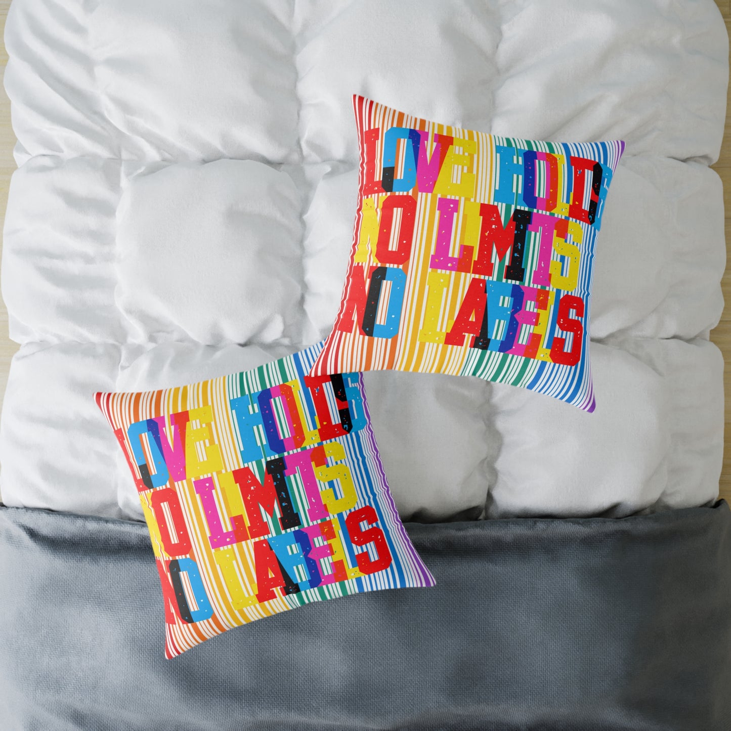 Love Holds No Limits No Labels Poly Pillow