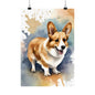 Dogs Corgi 03 Matte Vertical Poster