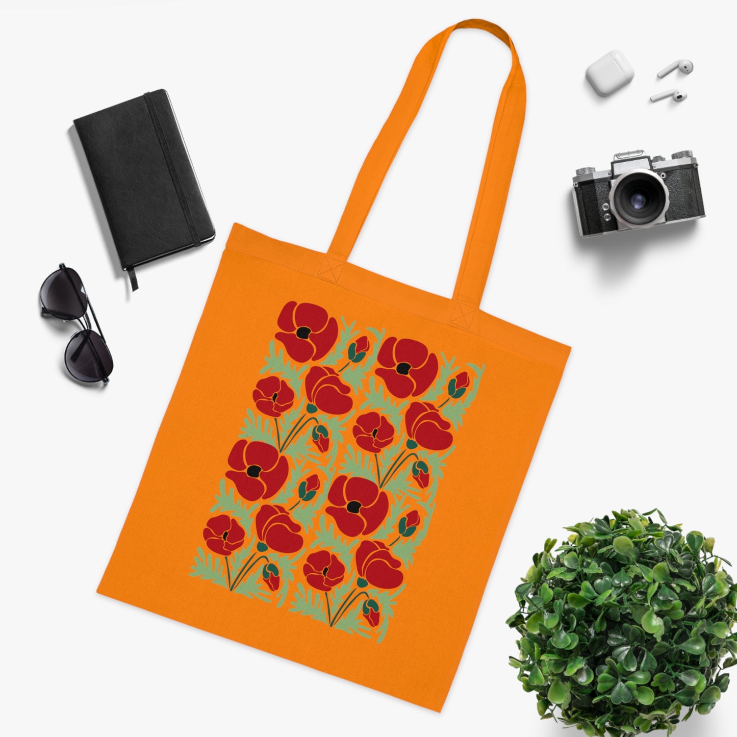 Abstract flowers 14 Cotton Tote