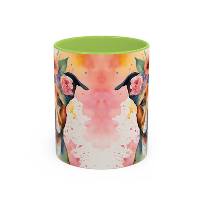 Staffordshire Bull Terrier 03 Accent Coffee Mug - Dog Lover Gift