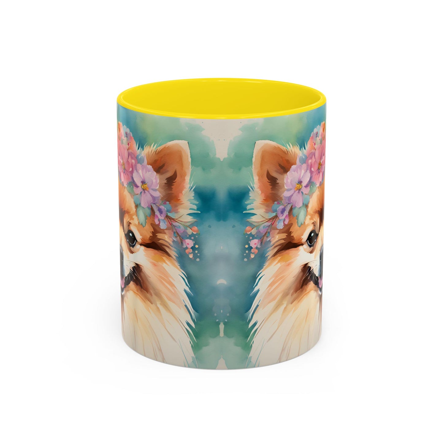 Pomeranian 03 Accent Coffee Mug - Dog Lover Gift